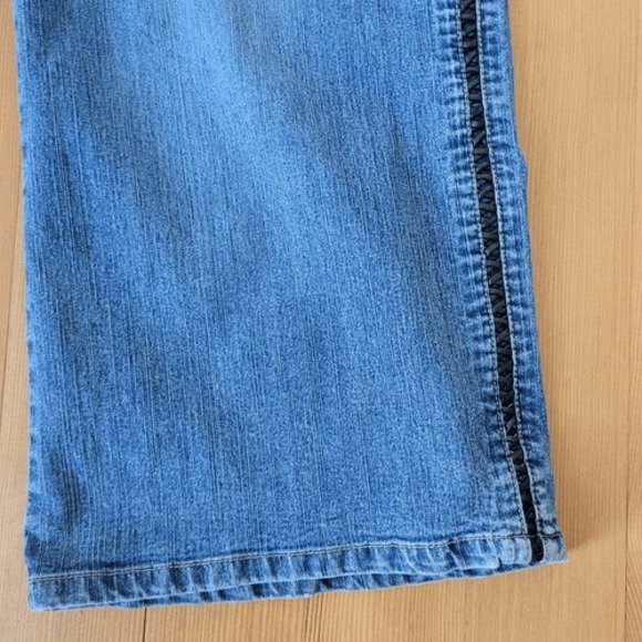 Vintage Y2K size 26 lazer jeans flared grunge rocker everyday denim - Picture 6 of 13
